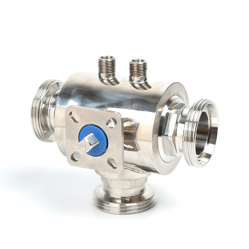 Three Way Ball Valve With Heating Jacket