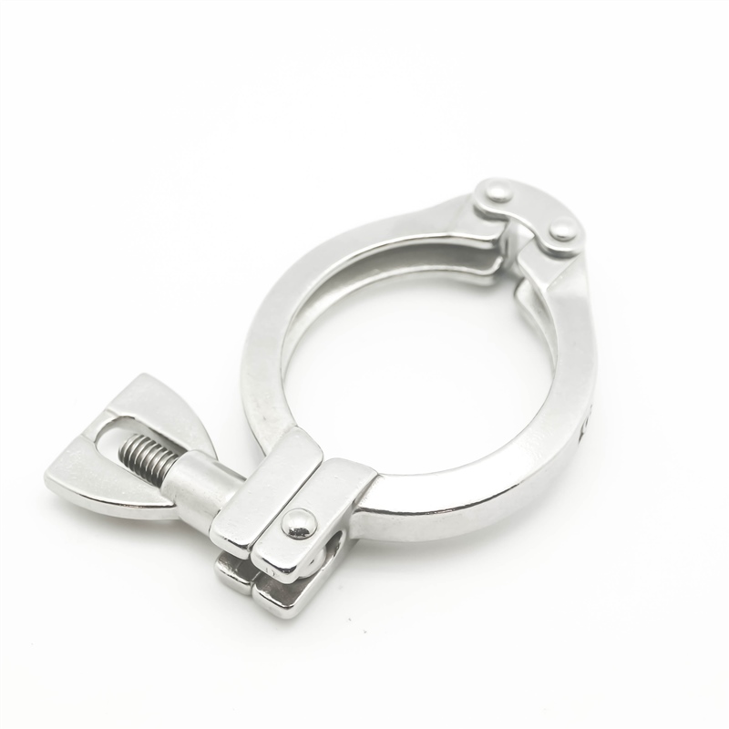 Stainless Steel 304 Single Pin Heavy Duty Tri Clamp with Wing Nut